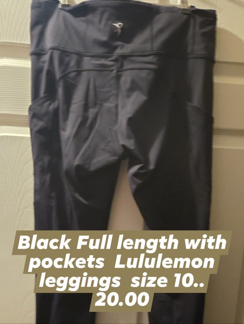 lululemon athletica Black Full-Length Leggings with Side Pockets